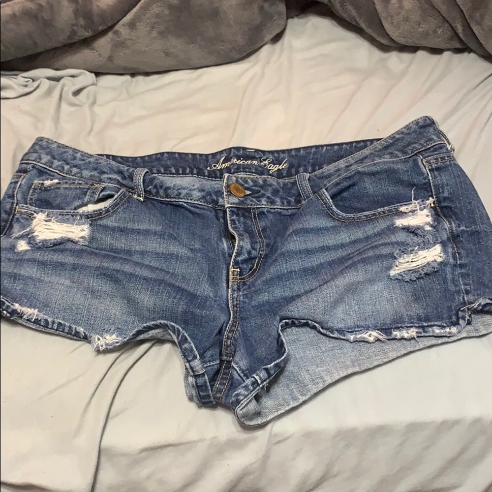American Eagle Distressed Booty Shorts